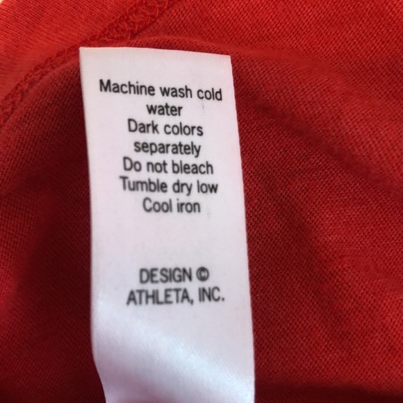 Athleta I ❤️ Sweat Red Short Sleeve Tee XXS - Picture 9 of 9